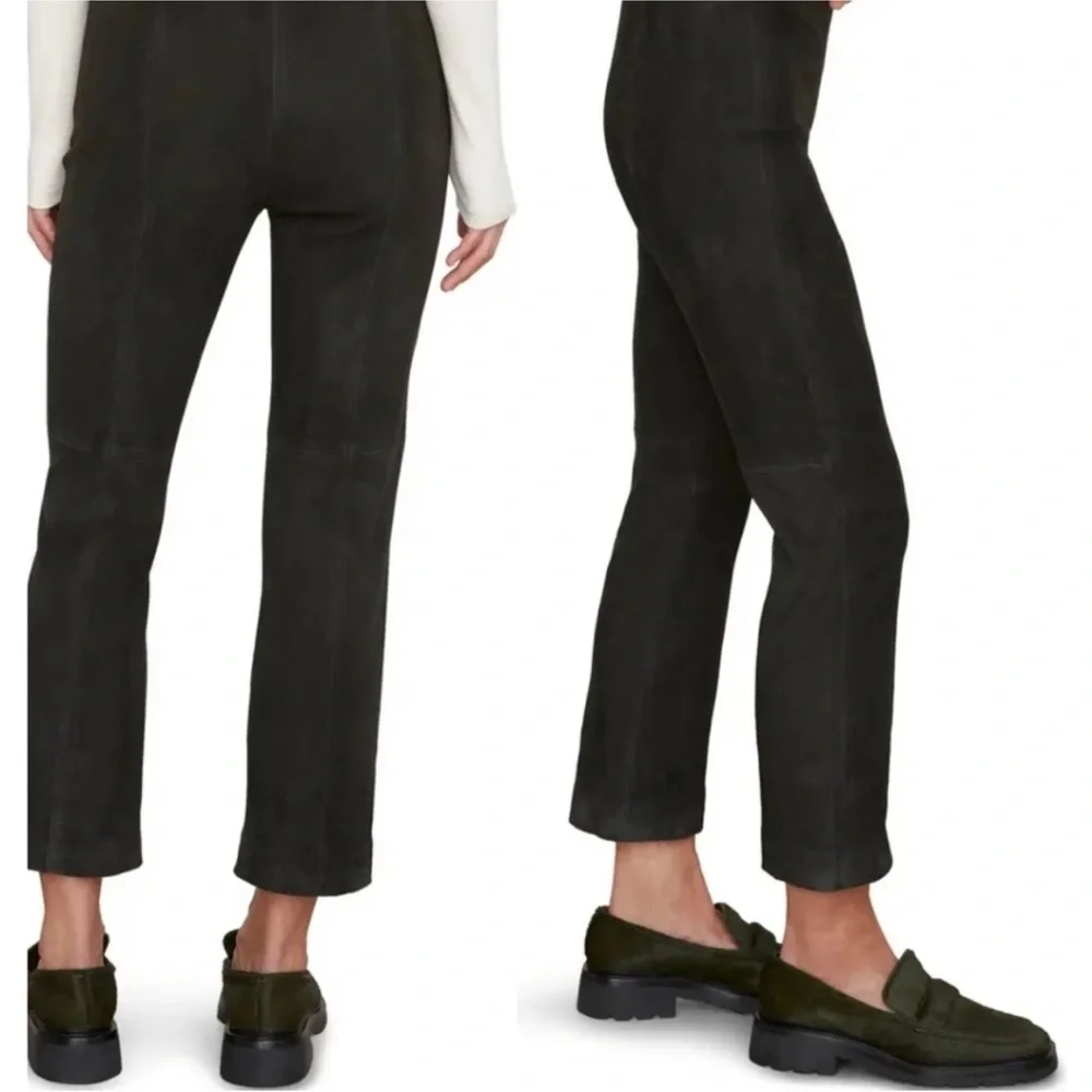 Vince suede leggings in grey color - Picture 1 of 3